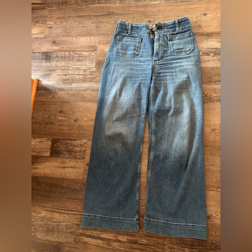 Maeve Collette wide leg jeans from Anthropologie size 26